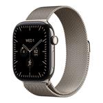 Apple Watch Series 12 GPS + Cellular 46mm Natural Titanium Case with Natural Milanese Loop - M/L MJGQ4RK/A