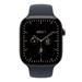 Apple Watch Series 12 GPS + Cellular 46mm Natural Titanium Case with Navy Blue Sport Band - S/M MJGM4RK/A