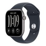 Apple Watch Series 12 GPS + Cellular 46mm Space Grey Aluminium Case with Navy Blue Sport Band - S/M MJG64RK/A