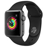 Apple Watch Series 3 38mm vesmírně šedý hliník s černým sportovním řemínkem (2017) MQKV2CN/A
