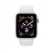 Apple Watch Series 4 40mm stříbrný hliník s bílým sportovním řemínkem MU642HC/A