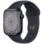 Apple Watch Series 8 GPS 41mm Midnight Aluminium Case with Midnight Sport Band - Regular mnp53cs/a