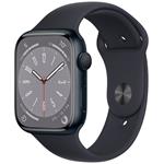 Apple Watch Series 8 GPS 45mm Midnight Aluminium Case with Midnight Sport Band - Regular mnp13cs/a