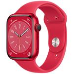 Apple Watch Series 8 GPS 45mm (PRODUCT)RED Aluminium Case with (PRODUCT)RED Sport Band - Regular mnp43cs/a