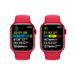 Apple Watch Series 8 GPS + Cellular 41mm (PRODUCT)RED Aluminium Case with (PRODUCT)RED Sport Band - Regular mnj23cs/a