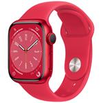 Apple Watch Series 8 GPS + Cellular 41mm (PRODUCT)RED Aluminium Case with (PRODUCT)RED Sport Band - Regular mnj23cs/a