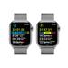 Apple Watch Series 8 GPS + Cellular 41mm Silver Stainless Steel Case with Silver Milanese Loop mnj83cs/a