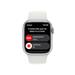 Apple Watch Series 8 GPS + Cellular 41mm Silver Stainless Steel Case with White Sport Band - Regular mnj53cs/a
