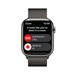 Apple Watch Series 8 GPS + Cellular 45mm Graphite Stainless Steel Case with Graphite Milanese Loop mnkx3cs/a