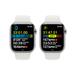 Apple Watch Series 8 GPS + Cellular 45mm Silver Stainless Steel Case with White Sport Band - Regular mnke3cs/a