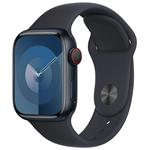 Apple Watch Series 9 Cellular 45mm Temně inkoustový hliník s inkoustovým sportovním řemínkem M/L MRMD3QC/A