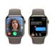 Apple Watch Series 9 Cellular 45mm Zlatá ocel s jílově šedým sportovním řemínkem S/M MRMR3QC/A