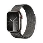 Apple Watch Series 9 GPS + Cellular 41mm Graphite Stainless Steel Case with Graphite Milanese Loop MRJA3QC/A