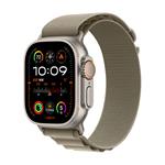 Apple Watch Ultra 2 49mm titanová s olivovým alpským tahem L MRF03CS/A