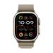 Apple Watch Ultra 2 49mm titanová s olivovým alpským tahem M MREY3CS/A