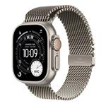 Apple Watch Ultra 3 GPS + Cellular 49mm Natural Titanium Case with Natural Titanium Milanese Loop - Small MEWW4QC/A