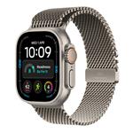 Apple Watch Ultra 4 GPS + Cellular 49mm Natural Titanium Case with Natural Titanium Milanese Loop - L MJAA4QC/A