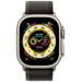 Apple Watch Ultra GPS + Cellular, 49mm Titanium Case with Black/Gray Trail Loop - S/M mqfw3cs/a