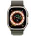 Apple Watch Ultra GPS + Cellular, 49mm Titanium Case with Green Alpine Loop - Small mnhj3cs/a