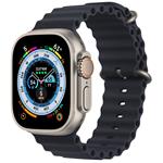 Apple Watch Ultra GPS + Cellular, 49mm Titanium Case with Midnight Ocean Band mqfk3cs/a