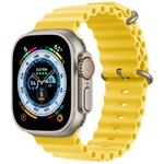 Apple Watch Ultra GPS + Cellular, 49mm Titanium Case with Yellow Ocean Band mnhg3cs/a