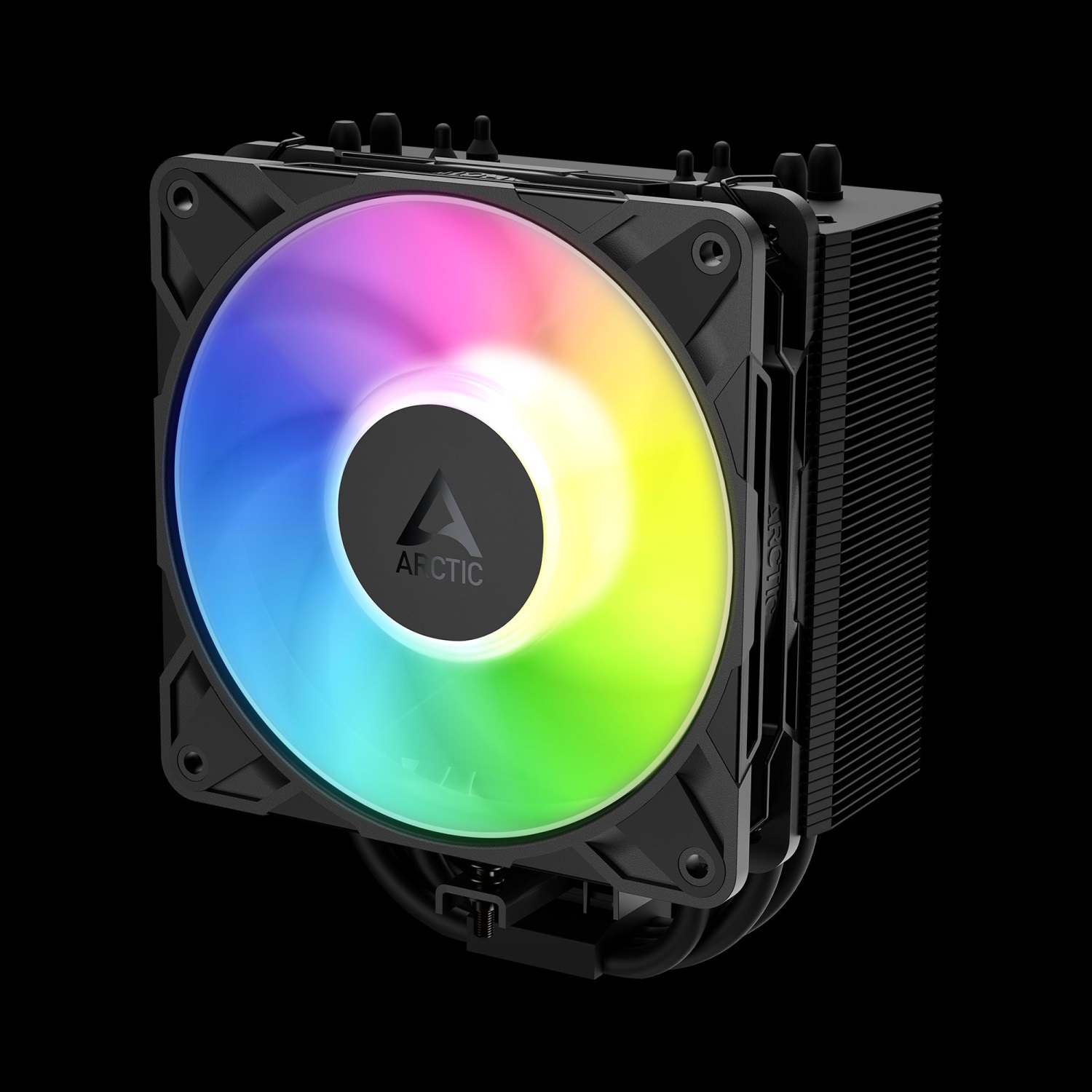 ARCTIC Freezer 36-S A-RGB (Black) - Výkonný celočerný věžový chladič CPU s úchvatným podsvícením ACFRE00198A