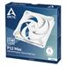 ARCTIC P12 Max (WHITE) - 120mm Case Fan - dual ball bearing - max 3300 RPM - PWM regulated ACFAN00293A