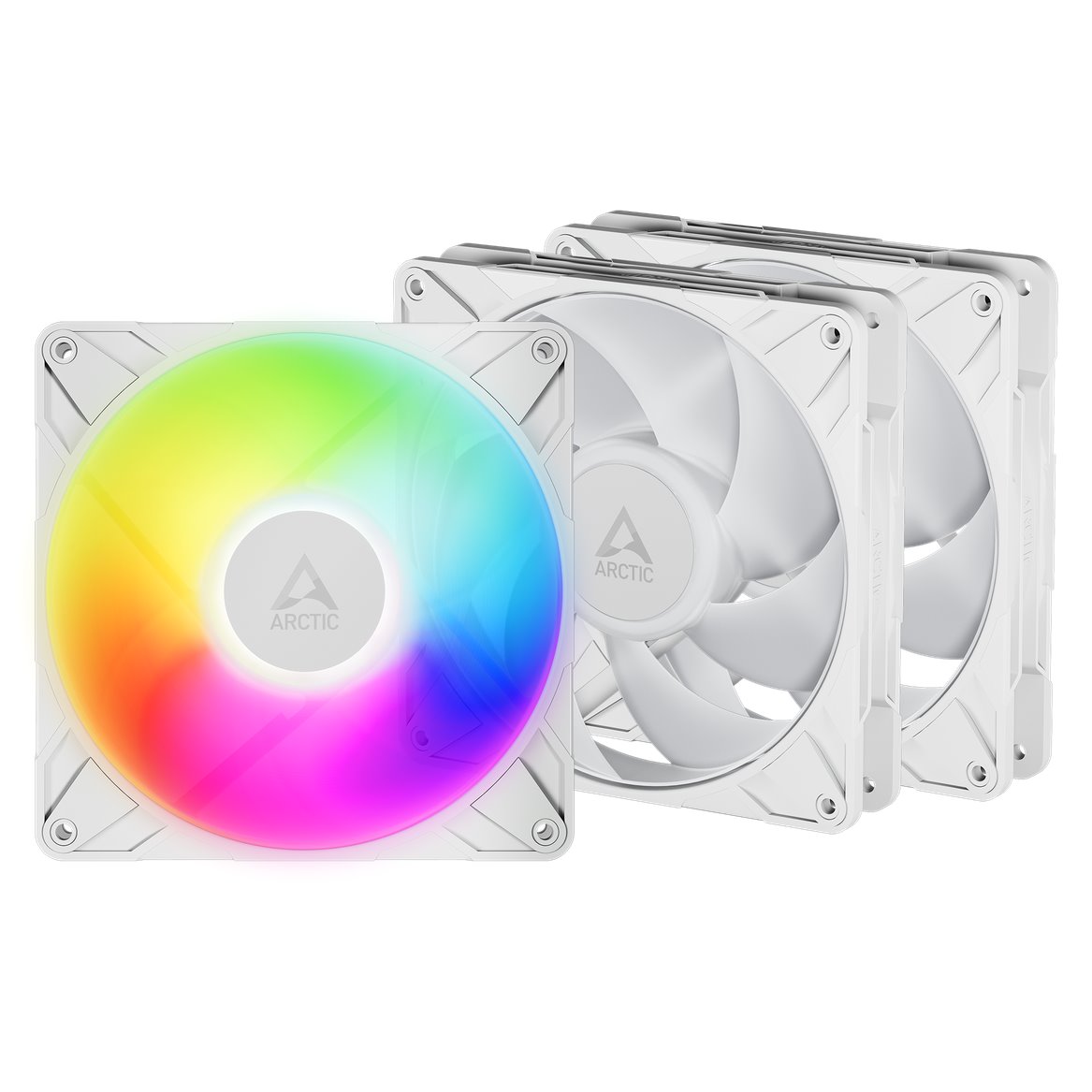 ARCTIC P14 Pro A-RGB (bílá) (3pack) - 140mm A-RGB PWM ventilátor s rozdělovačem kabelů ACFAN00321A