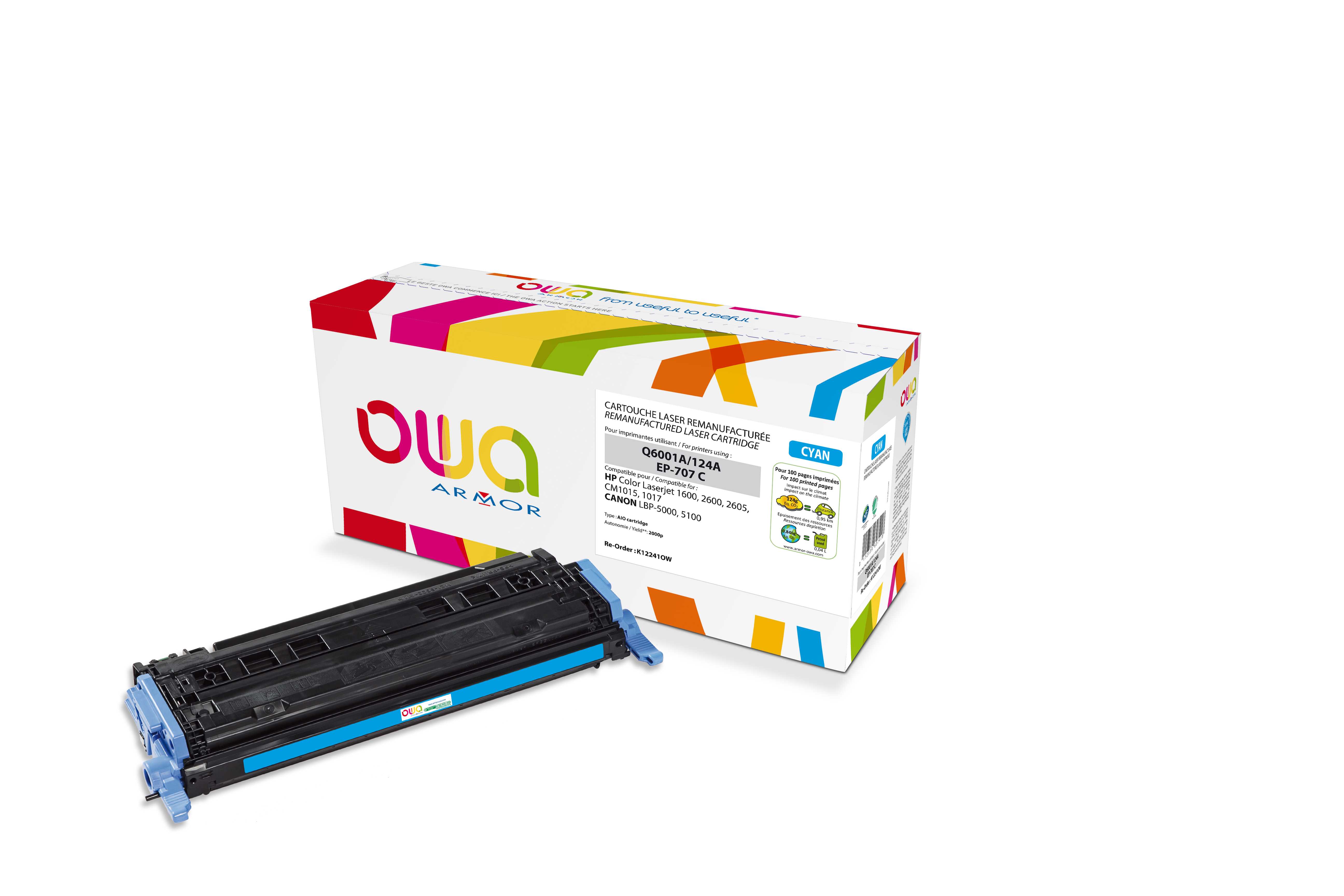 ARMOR toner pre HP CLJ 2600n cyan (Q6001A) K12241