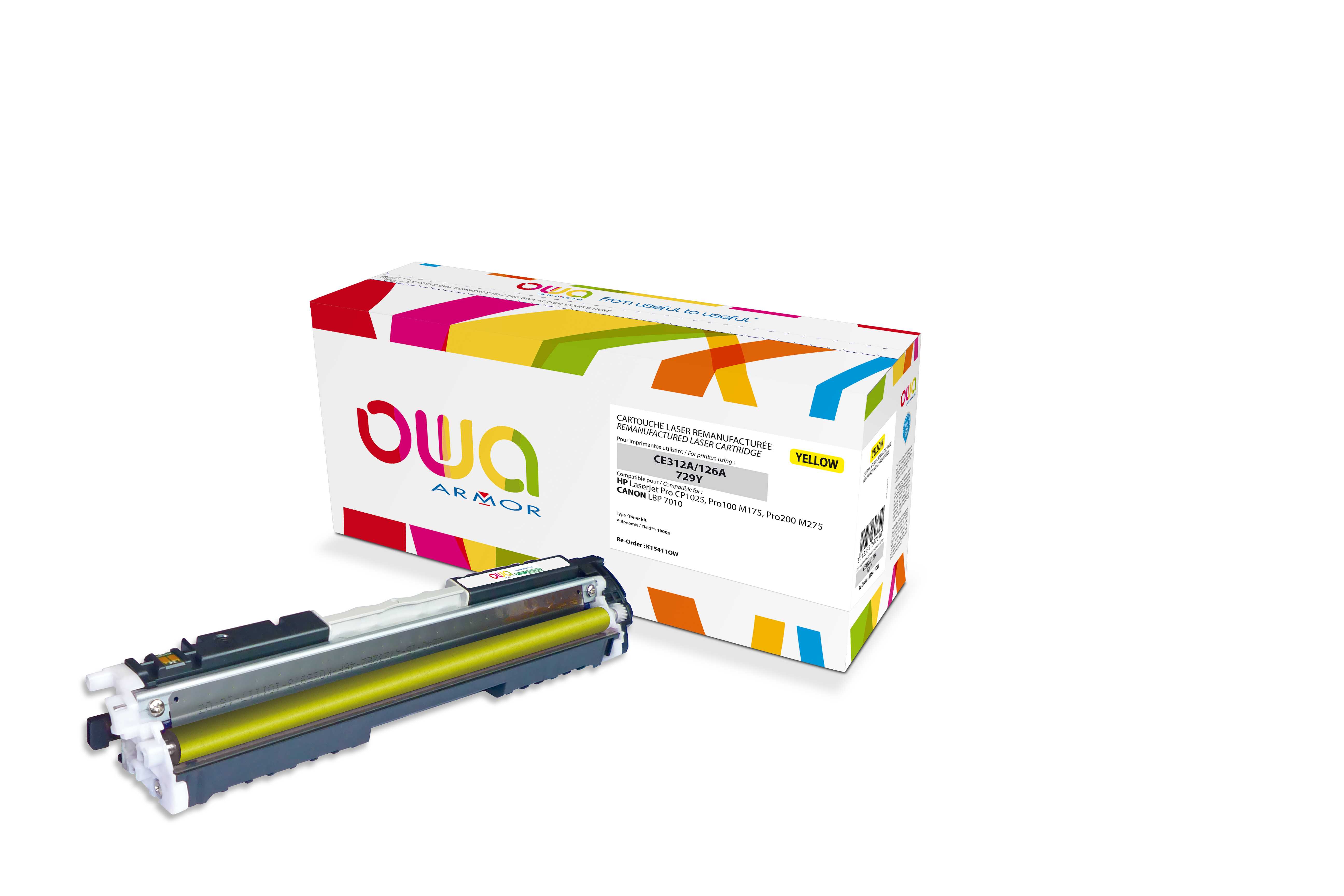 ARMOR toner pre Hp Clj Pro CP1025, yellow, 1000 strán, CE312A K15411