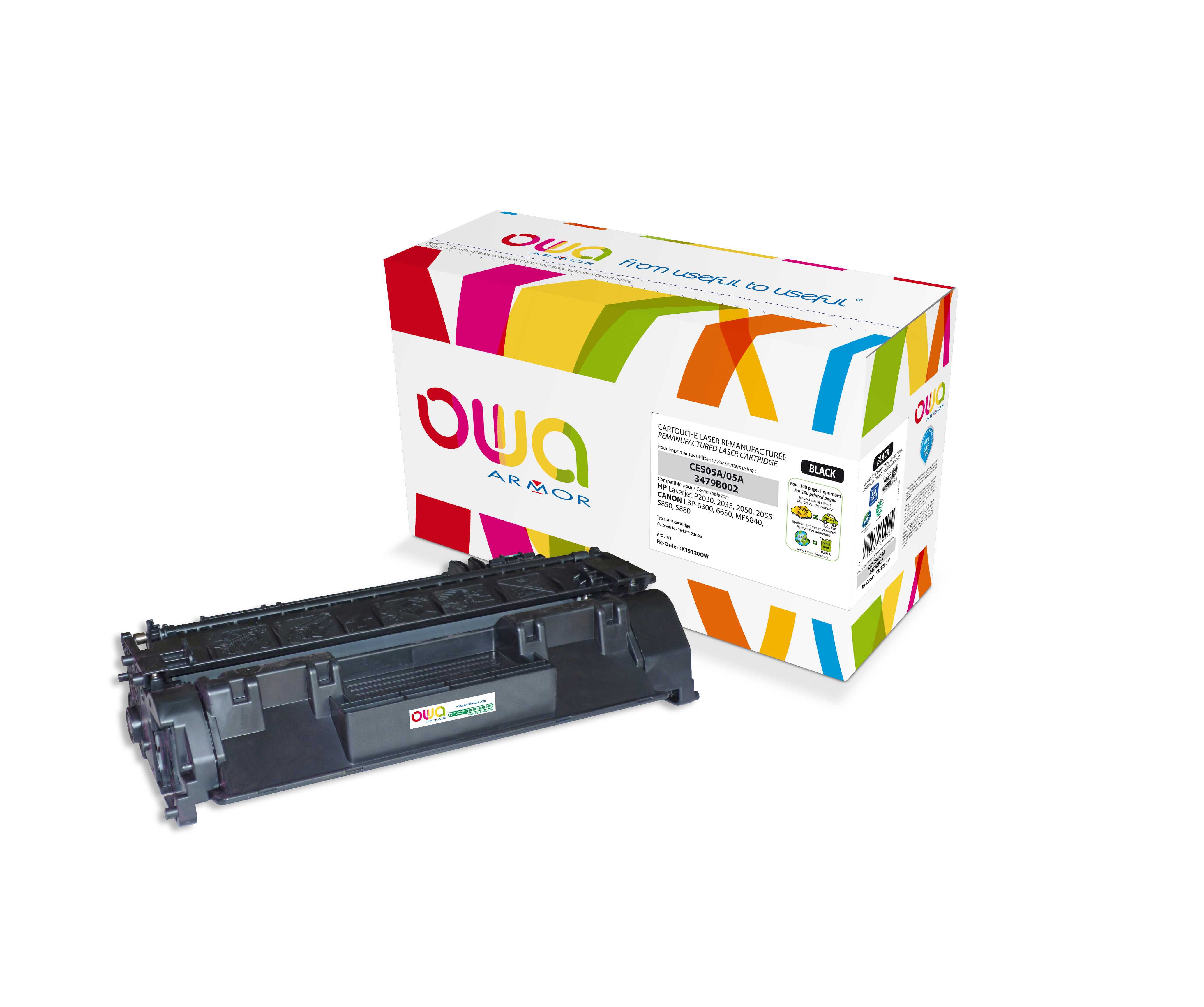 ARMOR toner pre HP LJ P2055 black ( CE505A ) 2300 stran K15120