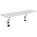 AROZZI ARENA Desk Riser Small White/ přídavná ergo polička pro herní stůl/ šíře 80 cm/ bílá AZ-DR-S-WT