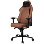 AROZZI herní židle PRIMO Full Premium Leather Brown/ 100% přírodní italská kůže/ hnědá PRIMO-PREM-BWN