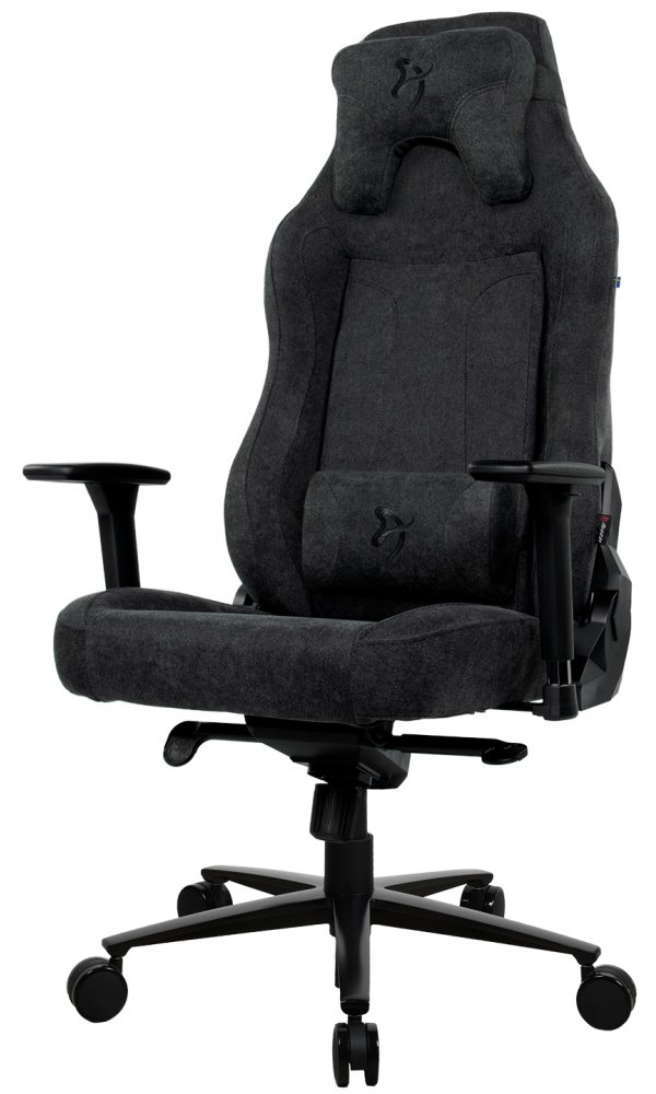 AROZZI herní židle VERNAZZA XL Pure Black/ látkový povrch/ černá VERNAZZA-XL-SFB-PBK
