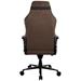 AROZZI herní židle VERNAZZA XL Supersoft Brown/ látkový povrch/ hnědá VERNAZZA-XL-SPSF-BWN