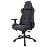 AROZZI herní židle VERONA Signature Soft Fabric/ látkový povrch/ černá/ modré logo VERONA-SIG-SFB-BL