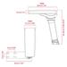 AROZZI Infinity Armrest/ ergonomické náhradní područky pro herní a kancelářské židle AZ-INFINITY-BK