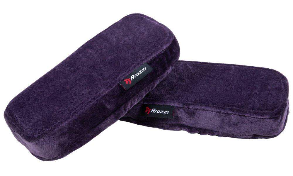 AROZZI Memory Foam Armrest Pads/ náhradní područky pro herní židle/ paměťová pěna/ fialové AZ-MFPAD-PP