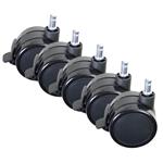 AROZZI Wheel Pack PU Lockable XL/ univerzální sada zamykatelných náhradních koleček pro herní žid AZ-WHEEL-PACK-PU-LK-XL