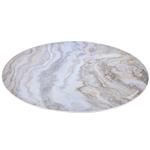 AROZZI Zona Floorpad White Marble/ ochranná podložka na podlahu/ kulatá 121 cm průměr/ design bílý mramo AZ-ZONA-PAD-WTM