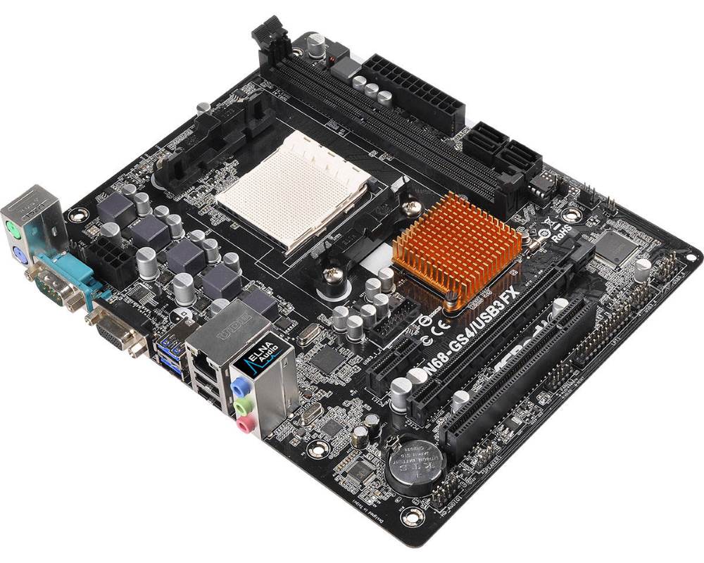 ASRock N68-GS4/USB3 FX R2.0, 7025, 630a, DualDDR3-1866, SATA2, D-Sub, mATX