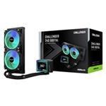 ASROCK Vodní chladič Challenger 240 Digital, 2x120mm, ARGB, LGA1851, AM5, černá 90-ACLA24-BAAGA6