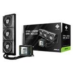 ASROCK Vodní chladič Steel Legend Dark 360 LCD, 3x120mm, LGA1851, AM5, černá 90-ASLA36-BAAGA5