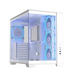 ASUS A32 PLUS WHITE ARGB TG skrinka ATX biela 4x ARGB fan 90DC00S3-B19000