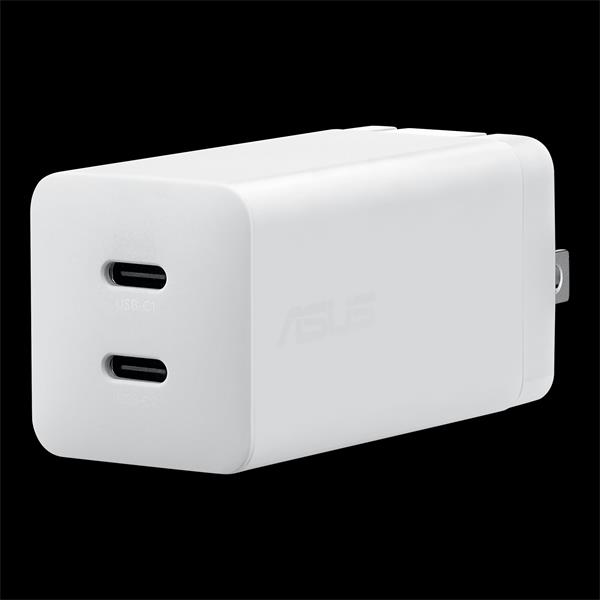 ASUS AC NAPÁJACÍ ADAPTÉR 65W , 2x USB-C GaN, obsahuje 150 cm USB-C - USB-C kábel 90XB09AN-BPW010