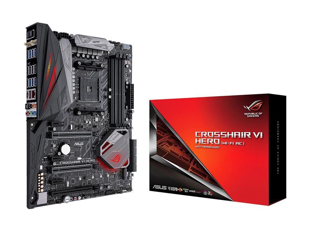 ASUS CROSSHAIR VI HERO (WI-FI AC), AM4, 4*DDR4, Wi-Fi, ATX X370