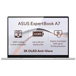 ASUS ExpertBook A7/ Core 5 320/ 8GB DDR5/ 256GB SSD/ Intel Graphics/ 14"WQXGA+, OLED/ bez OS/ stříbr A7406CMA-OLEDC58256