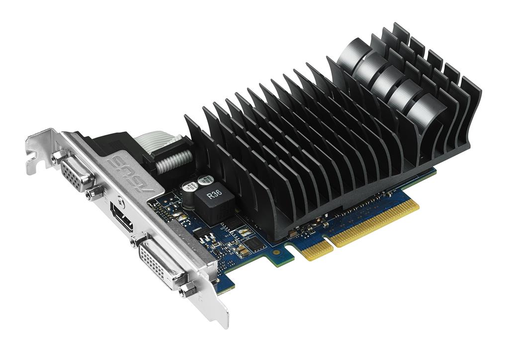 ASUS GeForce GT 730, 2GB GDDR3 (64 Bit), HDMI, DVI, VGA GT730-SL-2GD3-BRK