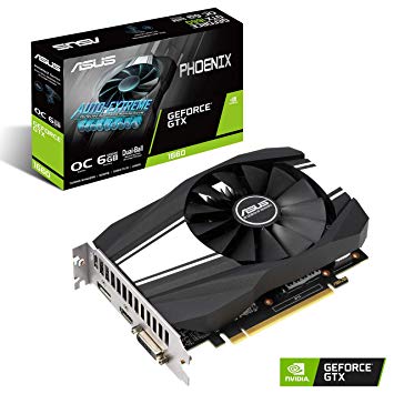 ASUS GeForce GTX 1660 Phoenix, 6GB GDDR5, HDMI, DVI, DP PH-GTX1660-6G