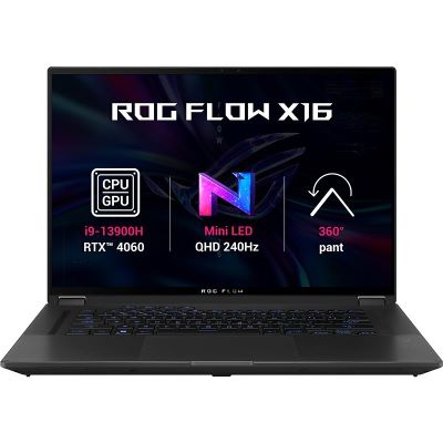 ASUS ROG Flow X16/ i9-13900H/ 16GB DDR5/ 1TB SSD/ RTX 4060 8GB/ 16" WQXGA,touch/ W11H/ černý GV601VV-NEBULA014W